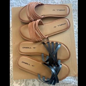TWO pairs of O’Neil sandals